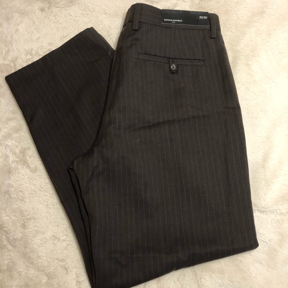 NWT Banana Republic Flat Front Dress Pant 35/30